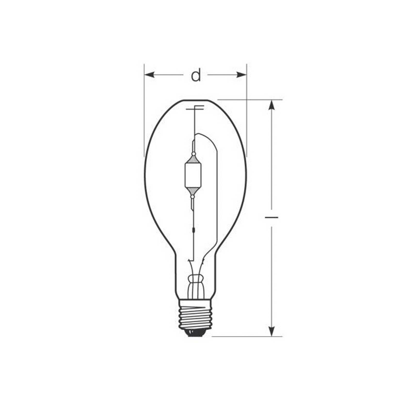RADIUM Halogen-Metalldampflampe E40 444 W HRI-E NSC/S/F RADIUM Halogen-Metalldampflampe E40 444 W HRI-E NSC/S/F von Radium
