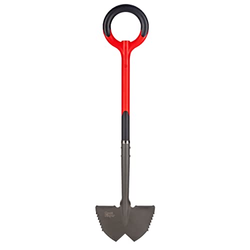 Radius Garden 22611 Root Slayer Carbon Stahl Rasenkantenstecher, Rot von Radius