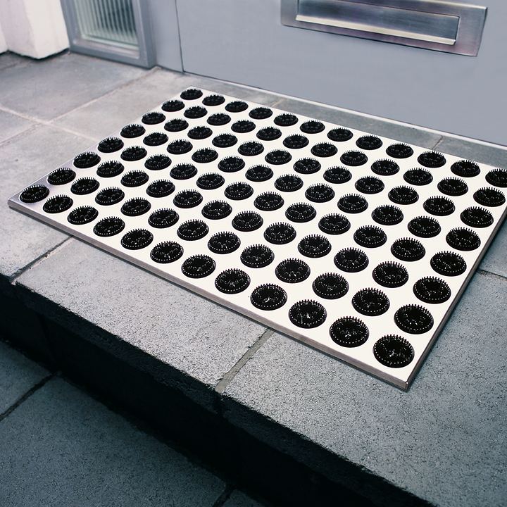 Fußmatte Edelstahl (58,5 x 39 x 1,9 cm ) von Radius