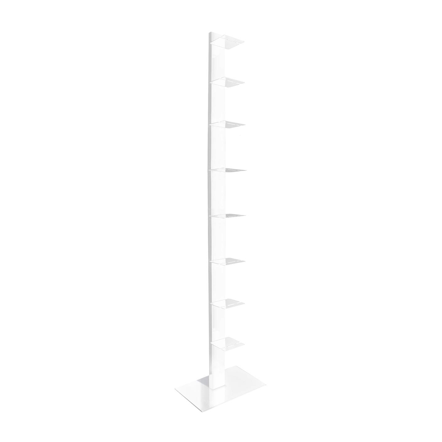 Radius - Booksbaum II Standregal groß - weiß/pulverbeschichtet/BxHxT 15,5x170,5x12cm/Fuß LxB 59x32cm/7 Regalböden von Radius