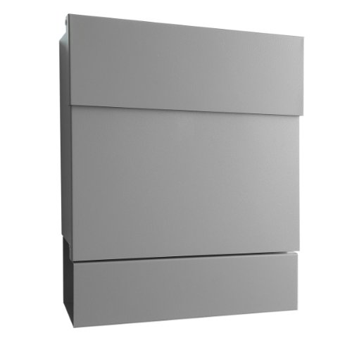 Radius Briefkasten Letterman 5 Silber mit Zeitungsrolle - 561 c von Radius