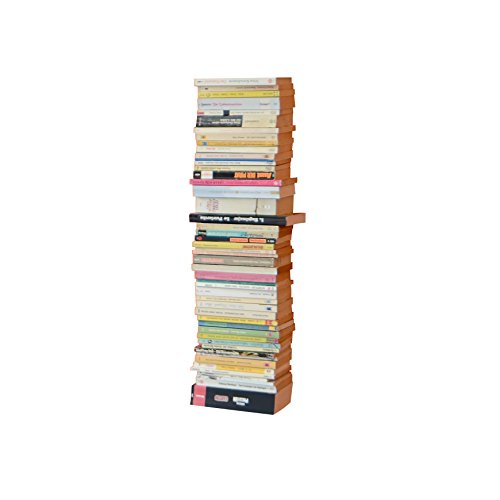 Radius Design booksbaum Single Wand klein Silber, 2tlg. Best.aus: Halterung + Einlegeböden [W] von Radius