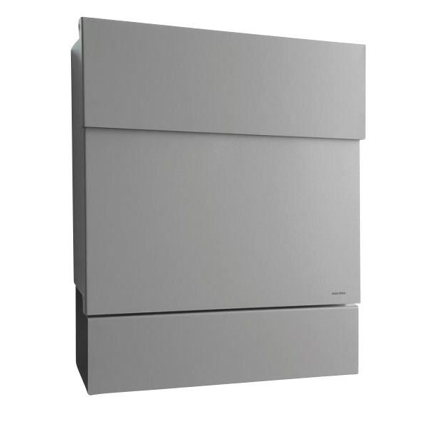 Radius - Letterman 5 Briefkasten - silber/mit Zeitungsfach/BxHxT 40x47,5x11,5cm von Radius