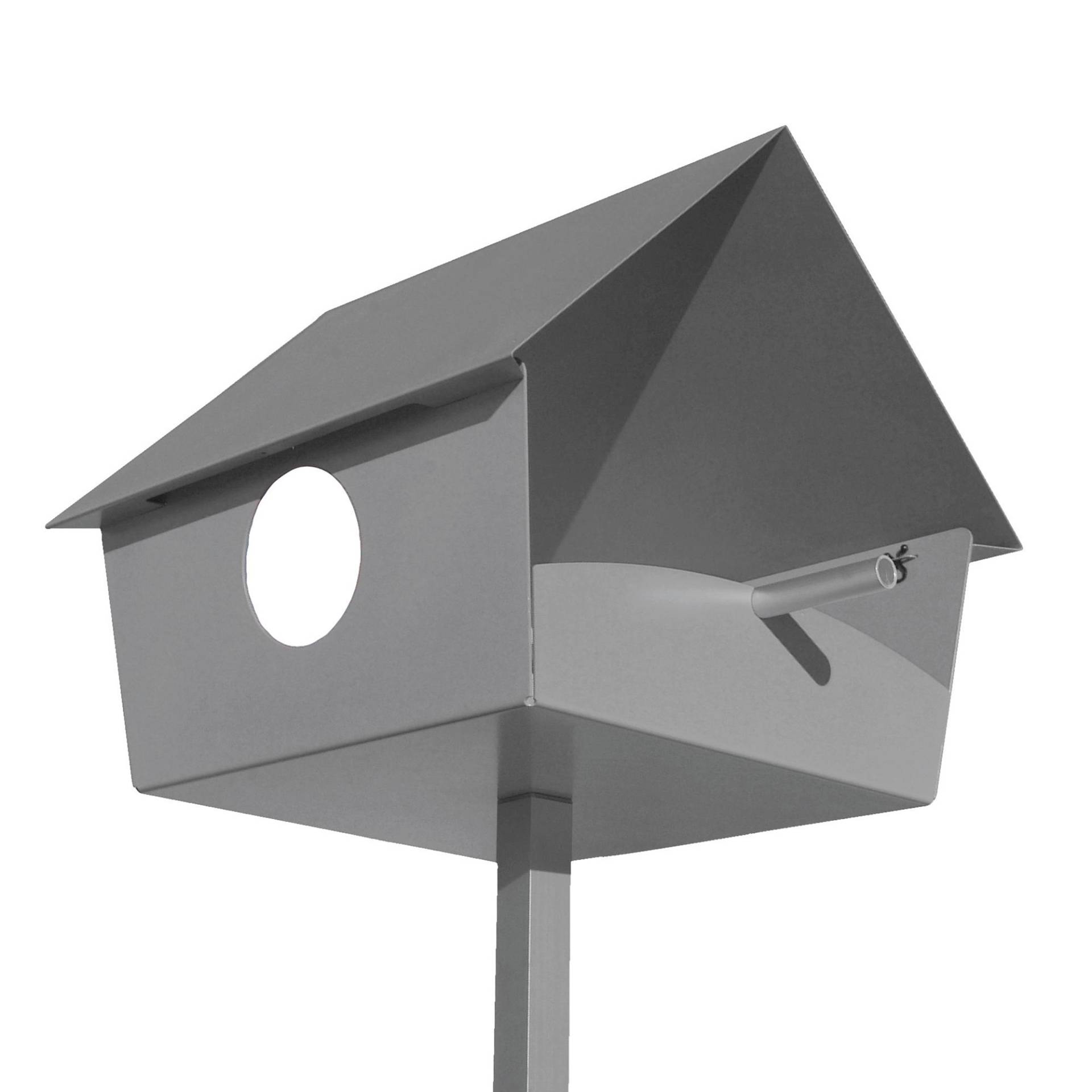 Radius - Piep Show XXL Vogelhaus - silber/LxBxH 45x49x55cm von Radius