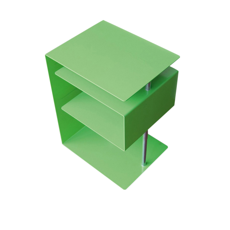 Radius - X-Centric Beistelltisch - grün/Stahl pulverbeschichtet/BxHxT 30x50x37,5cm von Radius
