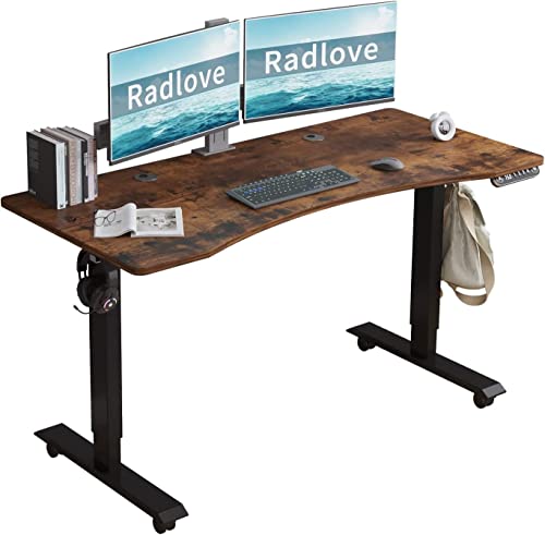 Radlove Schreibtisch Höhenverstellbar Elektrisch Stehpult,140 x 76 cm Stehschreibtisch mit 4 Memory-Steuerung mit Tischplatte 2-Fach-Teleskop Stehschreibtisch, Spleißbrett Radlove Schreibtisch Höhenverstellbar Elektrisch Stehpult,140 x 76 cm Stehschreibtisch mit 4 Memory-Steuerung mit Tischplatte 2-Fach-Teleskop Stehschreibtisch, Spleißbrett von Radlove