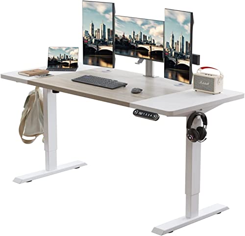Radlove Schreibtisch Höhenverstellbar Elektrisch Stehpult,160 x 76cm Stehschreibtisch mit 4 Memory-Steuerung mit Tischplatte 2-Fach-Teleskop Stehschreibtisch, Spleißbrett Radlove Schreibtisch Höhenverstellbar Elektrisch Stehpult,160 x 76cm Stehschreibtisch mit 4 Memory-Steuerung mit Tischplatte 2-Fach-Teleskop Stehschreibtisch, Spleißbrett von Radlove