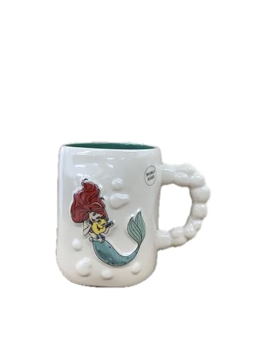Rae Dunn Disney Little Mermaid Coffee Tea Ceramic Mug Flippin' Your Fins von Rae Dunn by Magenta