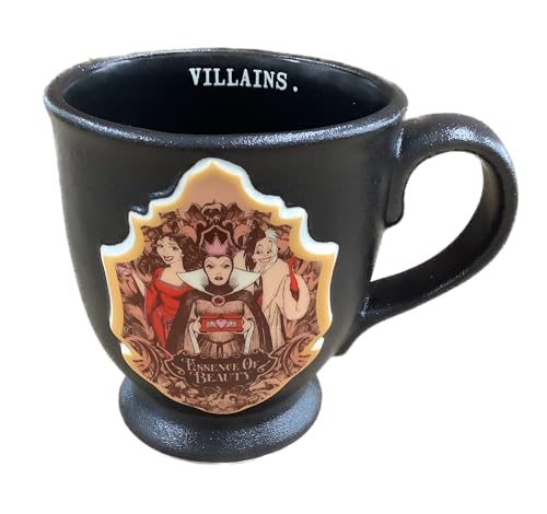 Rae Dunn Disney Villains Essence of Beauty Kaffeetasse, schwarze strukturierte Tasse Rae Dunn Disney Villains Essence of Beauty Kaffeetasse, schwarze strukturierte Tasse von Rae Dunn by Magenta
