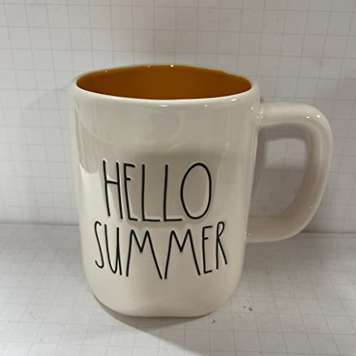 Rae Dunn Hello Summer Tasse, Keramik, spülmaschinen- und mikrowellengeeignet von Rae Dunn by Magenta