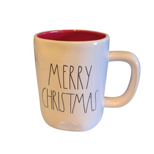 Rae Dunn Merry Christmas Kaffeetasse / Teetasse aus Keramik, doppelseitig mit roter Innenseite Rae Dunn Merry Christmas Kaffeetasse / Teetasse aus Keramik, doppelseitig mit roter Innenseite von Rae Dunn by Magenta