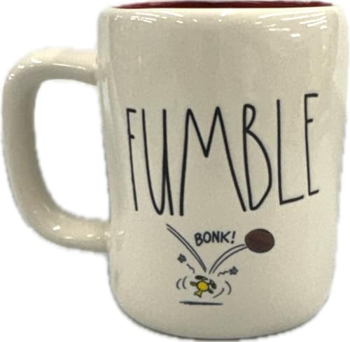 Rae Dunn Peanuts Keramik-Kaffeetasse, Weiß – Fumble von Rae Dunn by Magenta