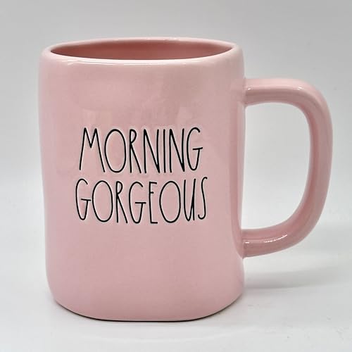 Rae Dunn Tasse "Morning Gorgeous", Keramik, spülmaschinen- und mikrowellengeeignet, Hund Rae Dunn Tasse "Morning Gorgeous", Keramik, spülmaschinen- und mikrowellengeeignet, Hund von Rae Dunn by Magenta