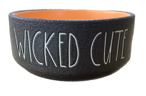 Rae Dunn Wicked Süßer Halloween-Futternapf, Schwarz/Orange, 12,7 x 5,1 cm Rae Dunn Wicked Süßer Halloween-Futternapf, Schwarz/Orange, 12,7 x 5,1 cm von Rae Dunn by Magenta