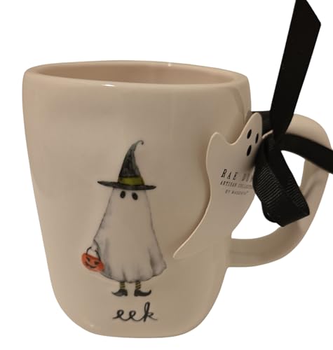 Rae Dunn by Magenta Halloween ceamic Kaffeebecher (Ghost EEK) von Rae Dunn by Magenta
