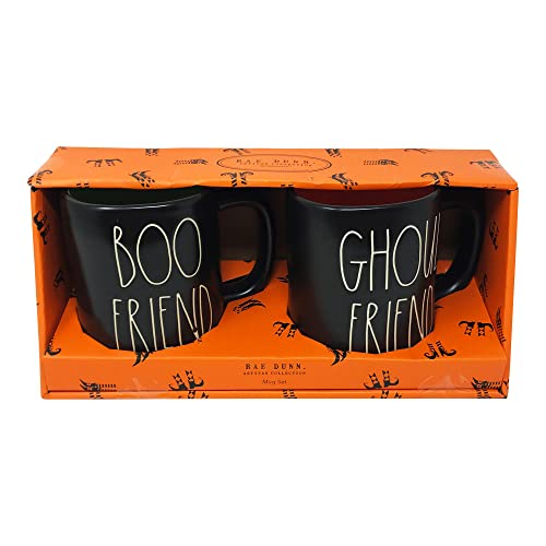 Rae Dunn Halloween-Tassen-Set – 2er-Pack, Boo Friend/Ghoul Friend von Rae Dunn