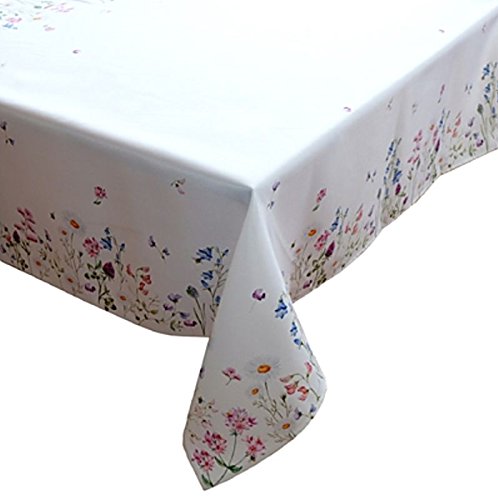 Raebel Tischdecke 130x170 cm Eckig Pflegeleicht Weiß Blumenwiese Bunt Frühling Decke Ostern Raebel Tischdecke 130x170 cm Eckig Pflegeleicht Weiß Blumenwiese Bunt Frühling Decke Ostern von Raebel OHG