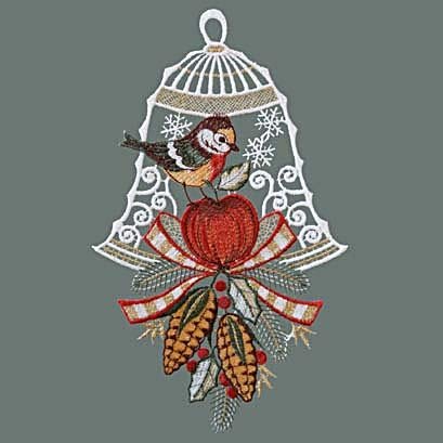 Raebel Fensterbild Spitze Plauener Stickerei Weihnachten Spitzenbild Fensterdeko Vogel + Saugnapf Raebel Fensterbild Spitze Plauener Stickerei Weihnachten Spitzenbild Fensterdeko Vogel + Saugnapf von Raebel OHG