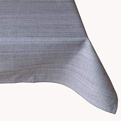 Raebel OHG Outdoor Tischwäsche wetterbeständig für Draussen und Drinnen - Größe und Farbe wählbar (130 x 160 cm, Grau) von Raebel OHG