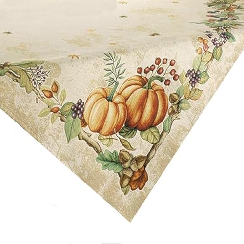 Tischdecke Mitteldecke Herbst 100 x 100 cm Design Kürbis beige bunt Stoff Gobelin Baumwollmischung Tischdecke Mitteldecke Herbst 100 x 100 cm Design Kürbis beige bunt Stoff Gobelin Baumwollmischung von Raebel OHG