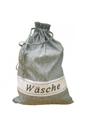 Raebel Küche und mehr - Wäschesack, grün-weiß kariert (45/65 cm) von Raebel