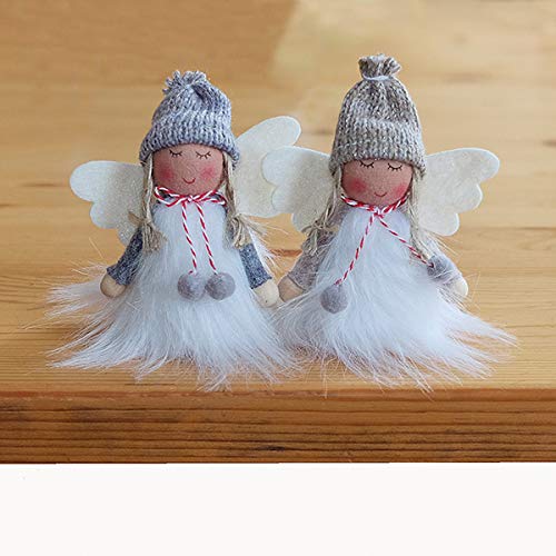 Raebel Dekofiguren ''Engelchen mit Bommeln'' grau/weiß (Engelchen mit Bommeln 2er Set) von Raebel