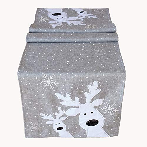 Raebel Table Runner Table Runner Reindeer Various Sizes Light Grey/White Raebel Table Runner Table Runner Reindeer Various Sizes Light Grey/White von Raebel OHG
