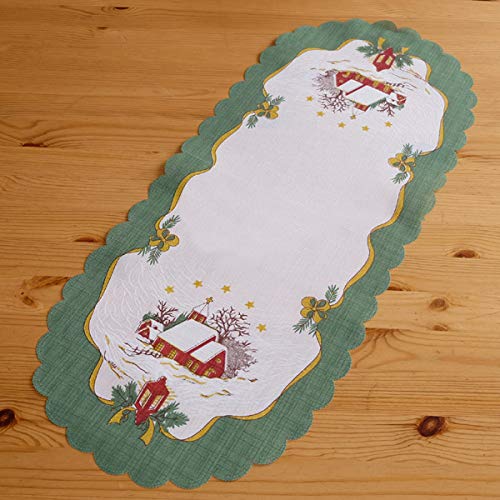 Raebel - Tischläufer - oval - Druckmotiv Winterlandschaft - (30x70 cm) von Raebel