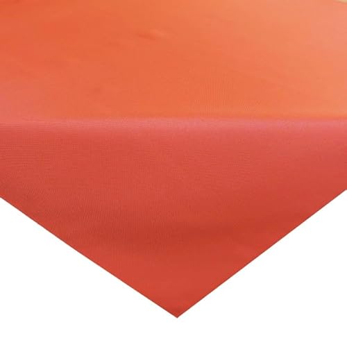 Tischdecke Mitteldecke Unterdecke Gartentischdecke 85 x 85 cm einfarbig abwaschbar fleckgeschützt strapazierfähig für den Innen- und Außenbereich (orange) von Raebel