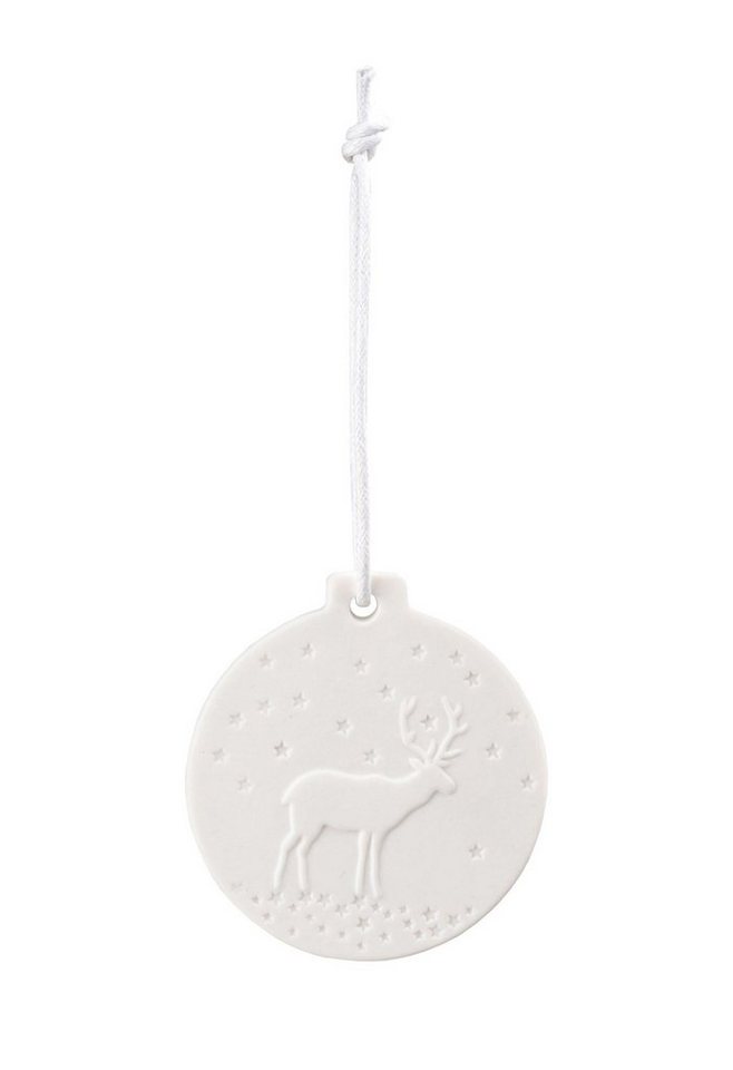 Räder Design Christbaumschmuck Porzellan Baumanhänger Rentier von Räder Design