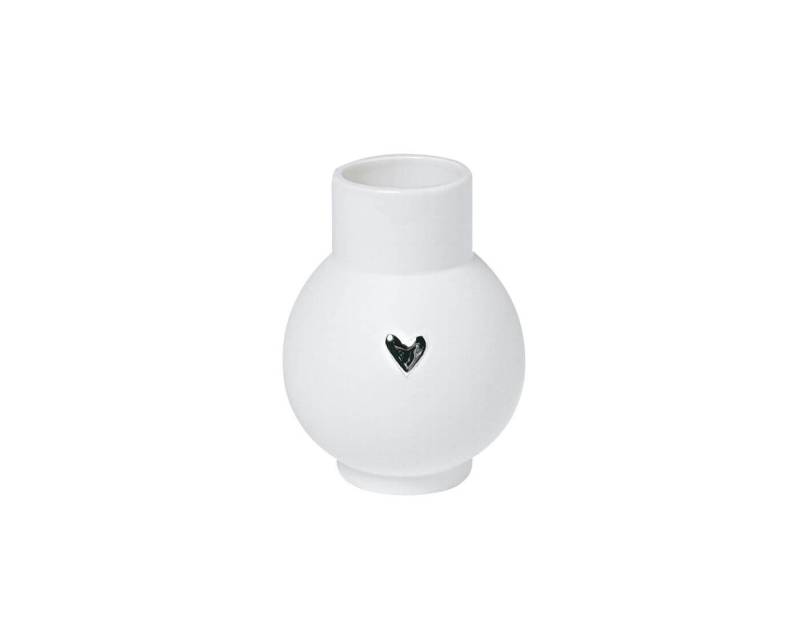 Räder Design Dekovase Lovely. Mini-Kugelvase - Herz silber von Räder Design
