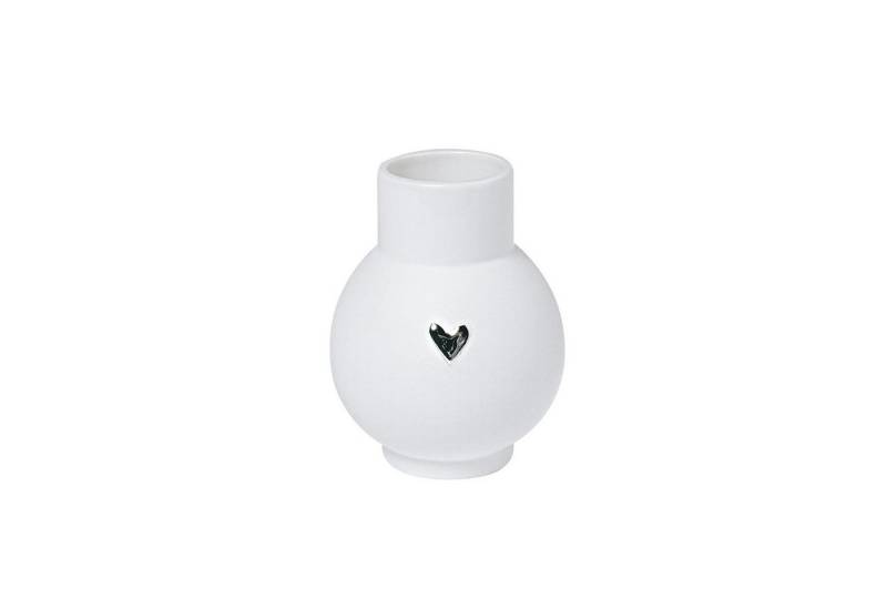 Räder Design Dekovase Mini-Kugelvase Herz Silber von Räder Design