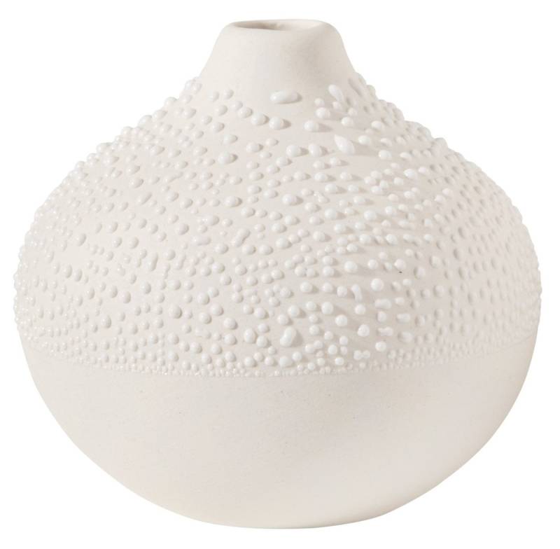 Räder Design Dekovase ZUHAUSE WEISSE PERLENVASE "DESIGN 2" von Räder Design