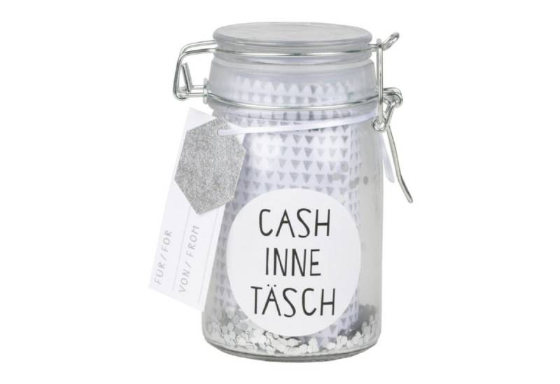 Räder Design Geschenkbox GIVING Kleines Geschenkglas Cash inne Täsch von Räder Design