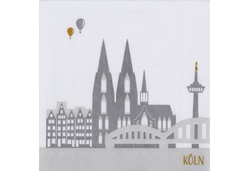 Räder Design Papierserviette Cocktailservietten Stadtsilhouette Köln Räder Design Papierserviette Cocktailservietten Stadtsilhouette Köln von Räder Design