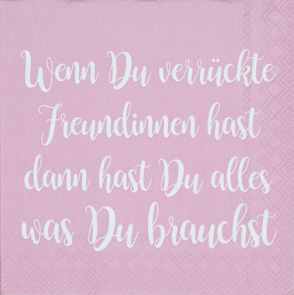 Räder Design Papierserviette DINING COCKTAILSERVIETTEN "WENN DU VERRÜCKTE..." von Räder Design