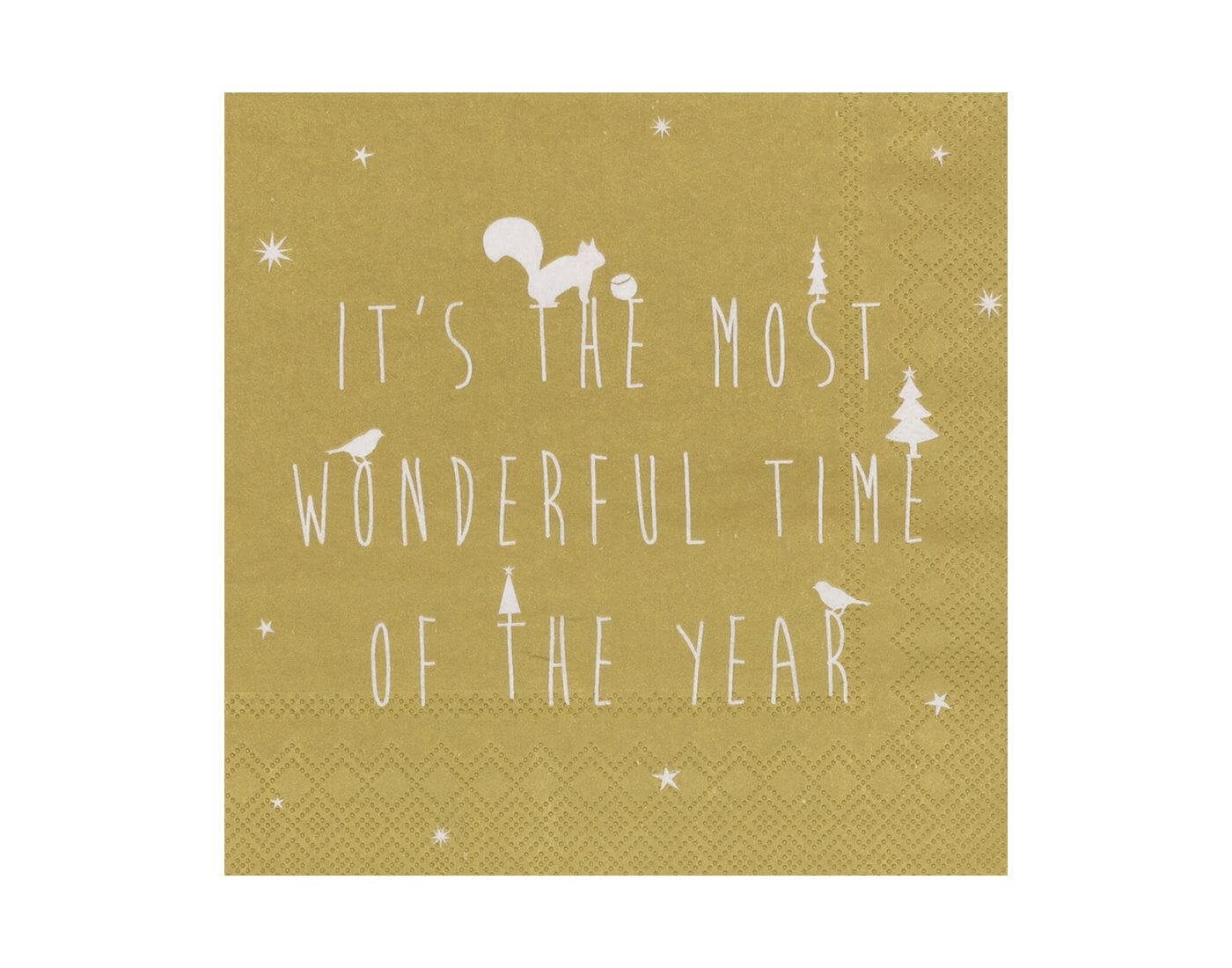 Räder Design Papierserviette Lunchservietten - It's the most wonderful time of the year von Räder Design