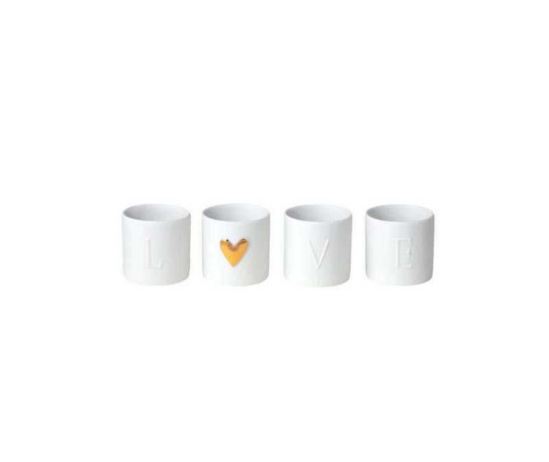 Räder Design Teelichthalter LOVE LICHTER SET AUS 4 von Räder Design