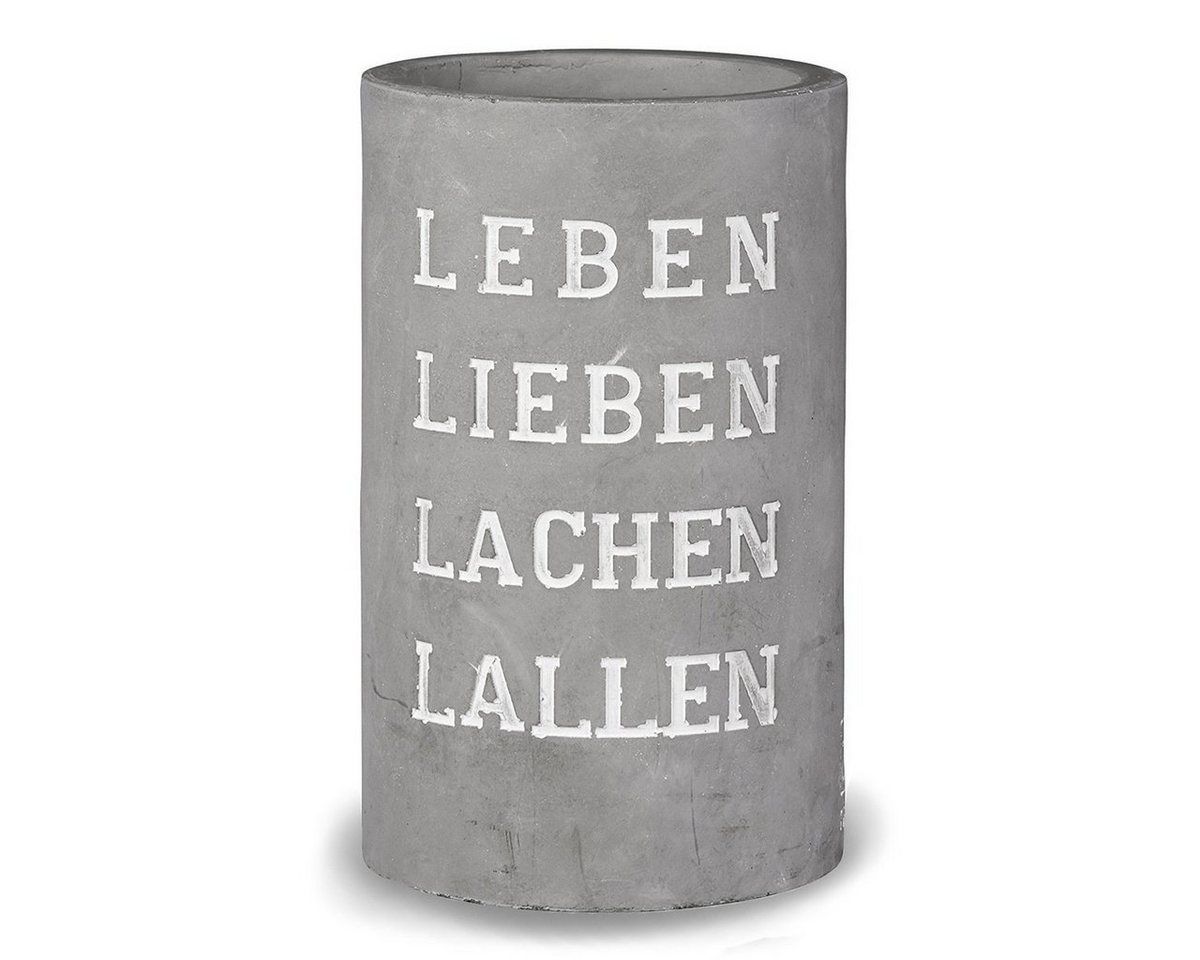 Räder Design Windlicht Räder Vino Beton Weinkühler Leben lieben lachen lallen" 12693" von Räder Design