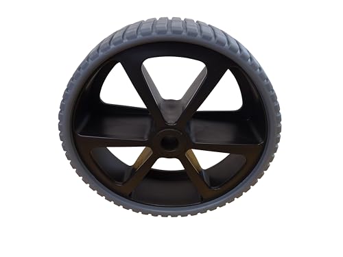Pannensicheres Rad 260 mm Thermoplastischer Gummi Sackkarre Ersatzrad Slipwagen, Rollenlagerbohrung 20mm (W7/2/260/75/20/PPS/TPRG/L/55-Shore), Schwarze Felge, Grauer Gummi, Tragkraft 150Kg. von Räder Wendt