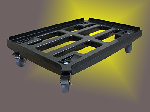 Transportroller (WTR2/PPS/W6330/1/75/2F) für Boxen 600x400mm Basic mit 4 Lenkrollen ø 75mm 2x mit Fest. von Räder Wendt