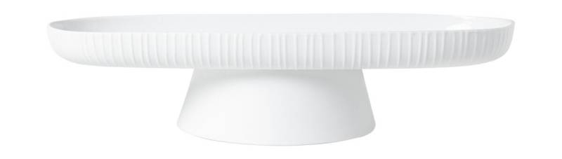 Anrichteplatte Plissiert 41x19 cm Hochzeit weiß von Räder