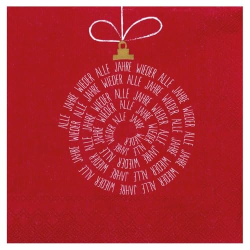 Cocktailserviette Alle Jahre Wieder von Räder
