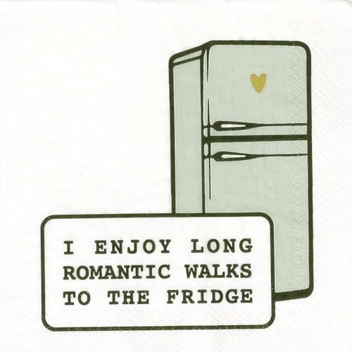 Cocktailserviette "I enjoy long walks" von Räder