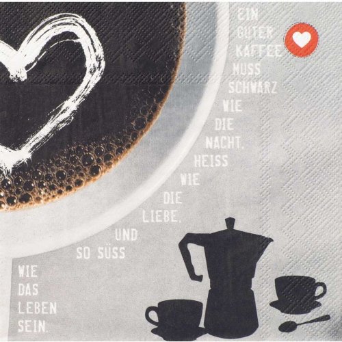 P.e.T. Breakfast Serviette Herz von Räder
