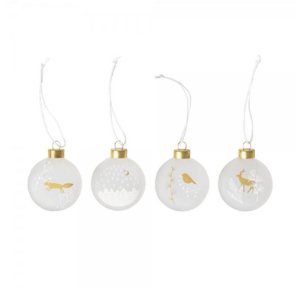 Räder Christbaumschmuck Design Christbaumkugel Frostmedaillon (4-teilig) von Räder
