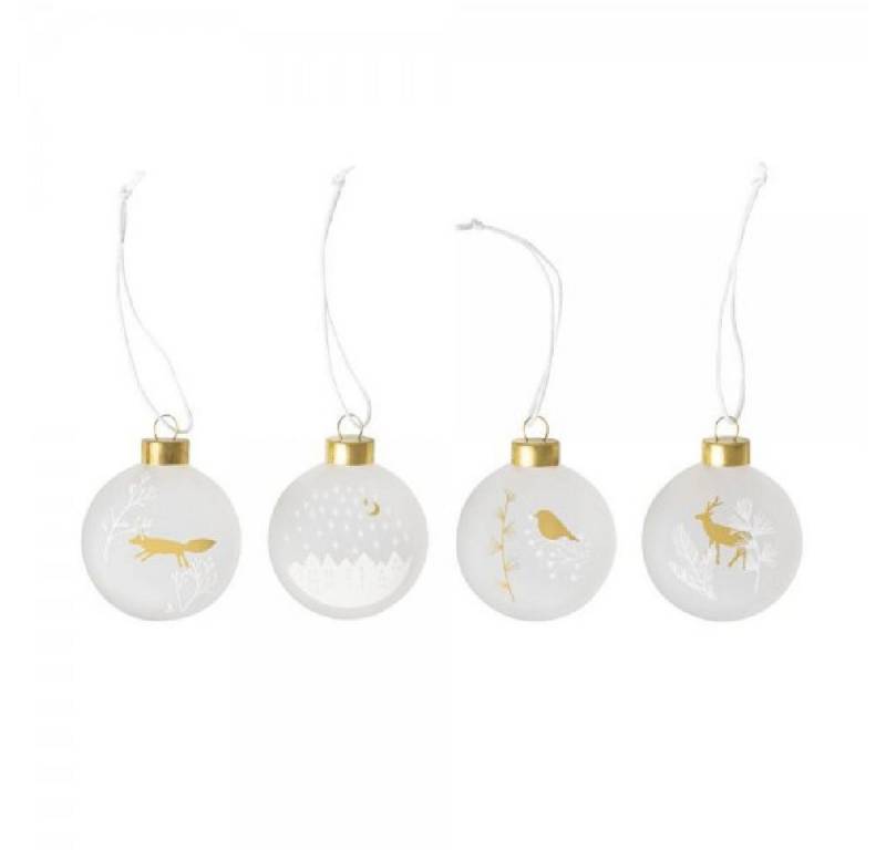 Räder Christbaumschmuck Design Christbaumkugel Frostmedaillon (4-teilig) von Räder