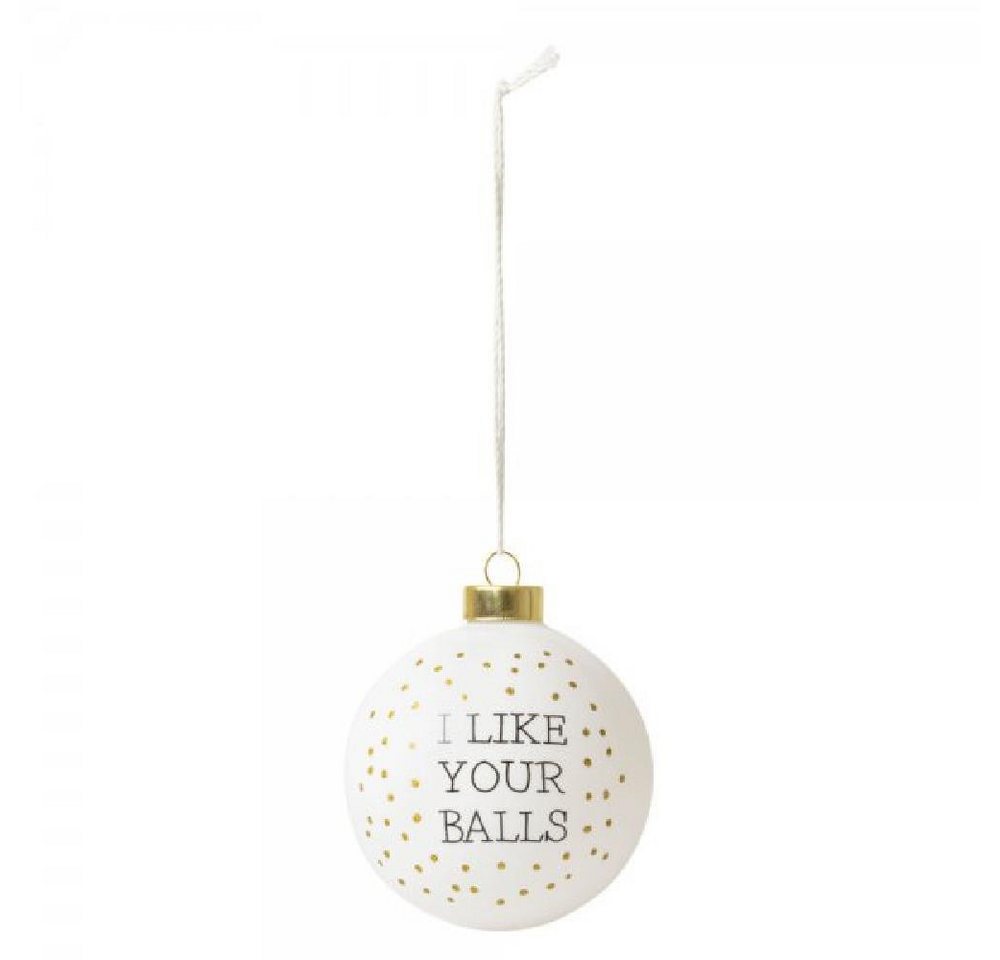 Räder Christbaumschmuck Design Christbaumkugel Lustige Kugel I Like Your Balls (Mittel) von Räder