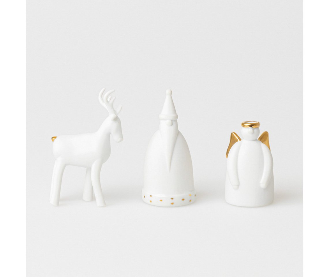 Räder Dekofigur räder Weihnachtsfiguren Dekofigur Porzellan weiß 3er Set Räder Dekofigur räder Weihnachtsfiguren Dekofigur Porzellan weiß 3er Set von Räder