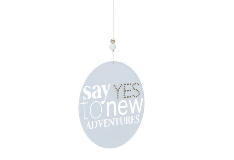 Räder Dekohänger Zuhause Glaspoesie Say yes to new adventures von Räder